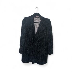 Vintage 1980s NYG speckled pea coat